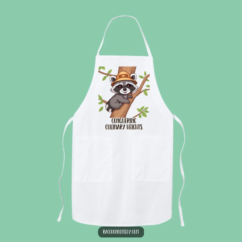 Funny Raccoon Explorer Apron - Chef Cub Ready for Culinary Adventures!