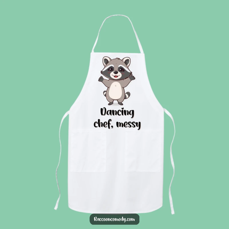 Funny Dancing Raccoon Apron: Cook with Joyful Moves!