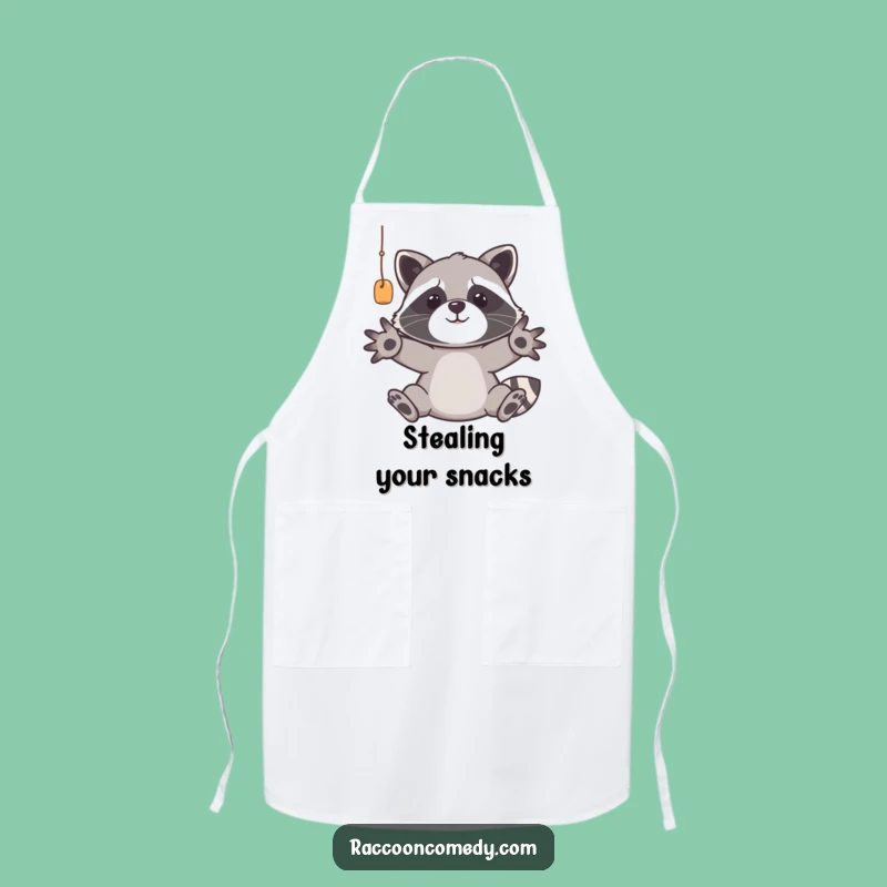 Funny Raccoon Apron: Chef's Trash Panda Smock for Hilarious Kitchen Adventures
