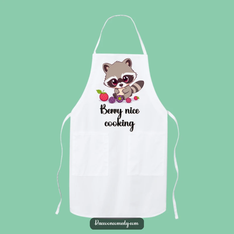 Funny Raccoon Apron: Kitchen Berry Chase, Hilarious Funny Gift