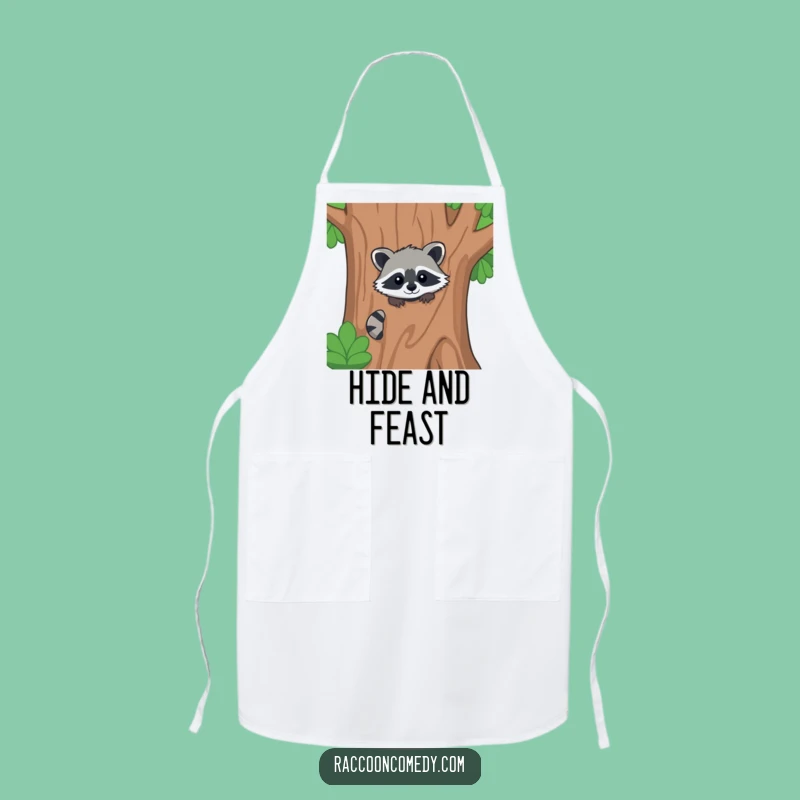 Funny Kawaii Raccoon Forest Apron - Kitchen Hideaway, Perfect Funny Gift