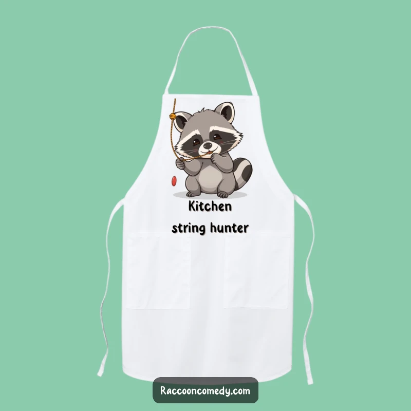 Funny Kawaii Raccoon Playful Apron - Kitchen Fun, Perfect Funny Gift