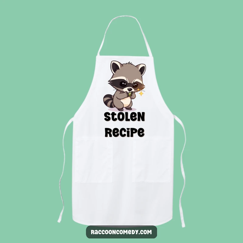 Funny Raccoon Apron: Kitchen Bandit Masked Thief Design, Protects and Amuses Funny Gift