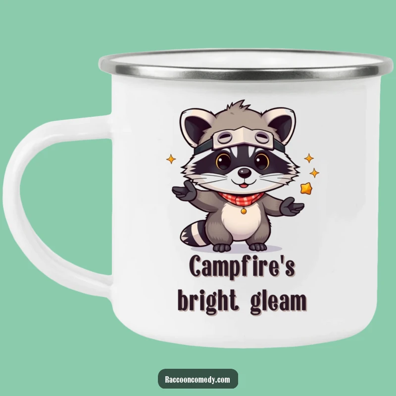 Funny Kawaii Raccoon Juggling Camping Mug: Durable & Cute Bandit Gift
