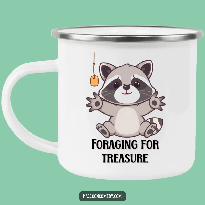 Funny Raccoon Camping Mug: Durable Trash Panda Mug for Outdoor Laughs
