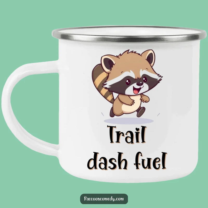 Funny Raccoon Scamper Camping Mug - Fuel Your Energetic Adventures