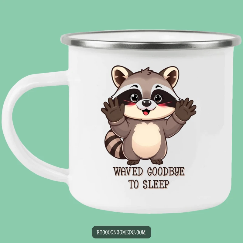 Funny Kawaii Raccoon Camping Mug - Adventure Ready & Adorably Hilarious!