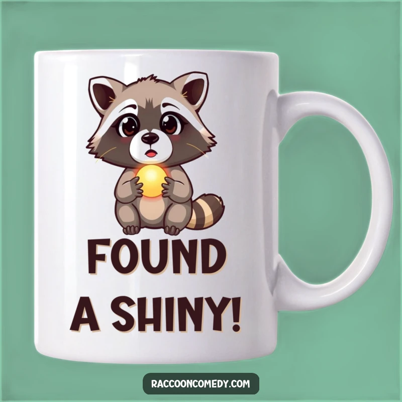 Funny Surprised Raccoon Orb Mug - Mysterious Gift for Wonder Lovers!