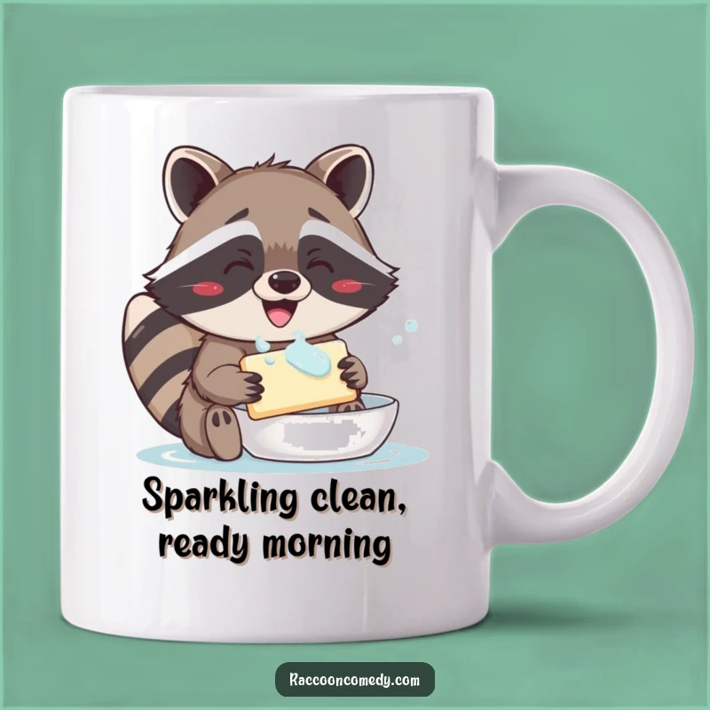 Funny Raccoon Soap Washing Mug: A Hilarious and Delightful Gift for Cleanliness Enthusiasts!