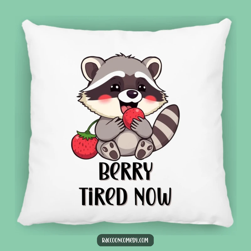 Funny Raccoon Berry Cuddle Pillow: Add Hilarious Comfort to Your Couch!