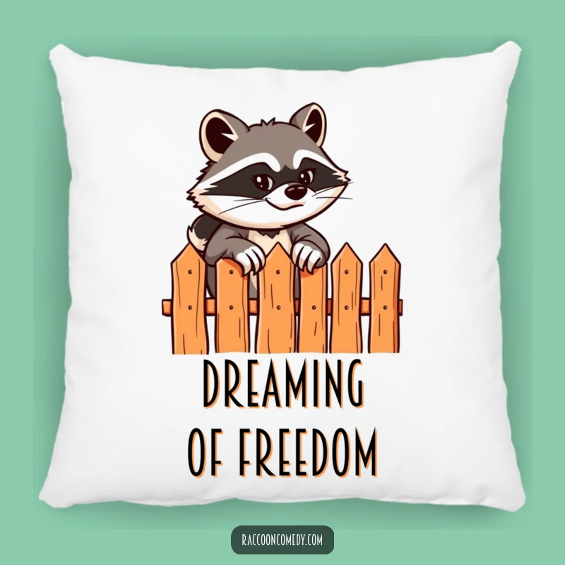 Funny Raccoon Pillow: Soft Sly Scaler Cushion, Comfy and Hilarious Funny Gift