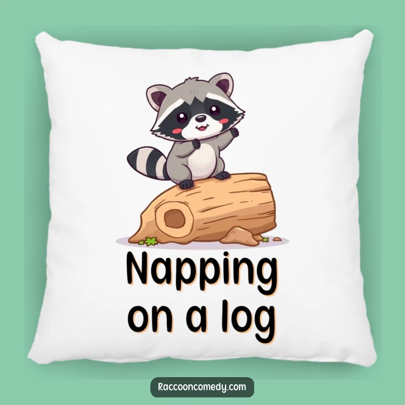 Funny Kawaii Raccoon Balancing Pillow: Soft & Cute Wobble Gift