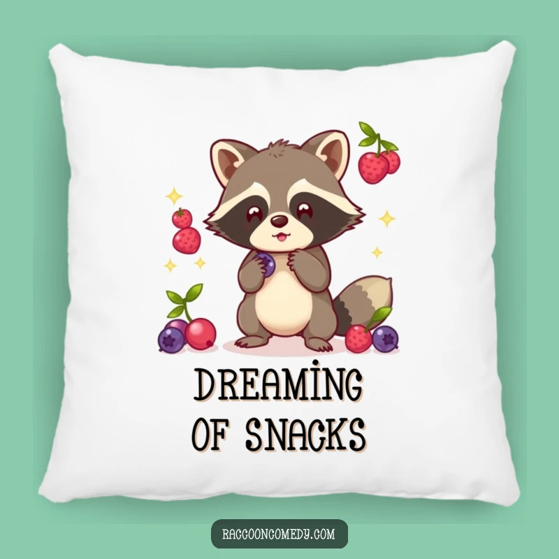 Funny Kawaii Raccoon Juggling Pillow - Cute and Cozy Performance Accent