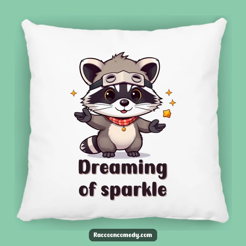 Funny Kawaii Raccoon Juggling Pillow: Soft & Cute Bandit Gift
