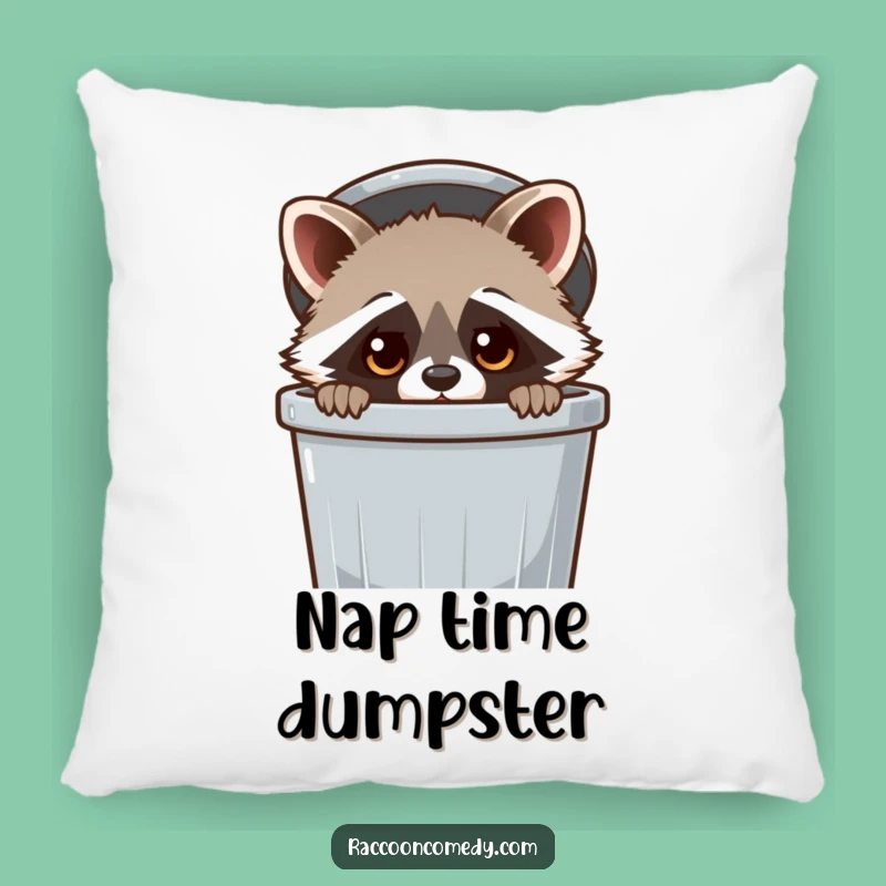Funny Kawaii Raccoon Trash Can Pillow: Soft & Cute Peeking Gift