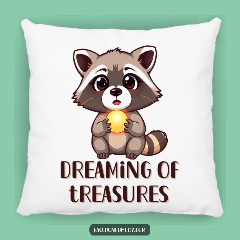 Funny Raccoon Orb Pillow - Soft Mystery Accent, Perfect Funny Gift!
