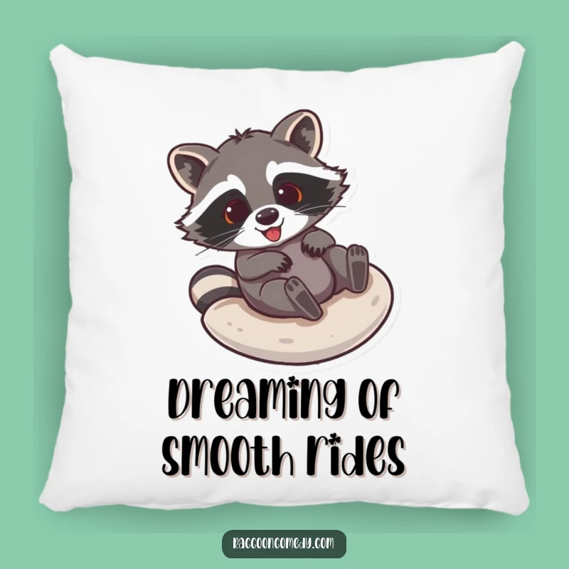 Funny Raccoon Sliding Pillow: Cozy Comfort, Hilarious Design, Perfect Gift