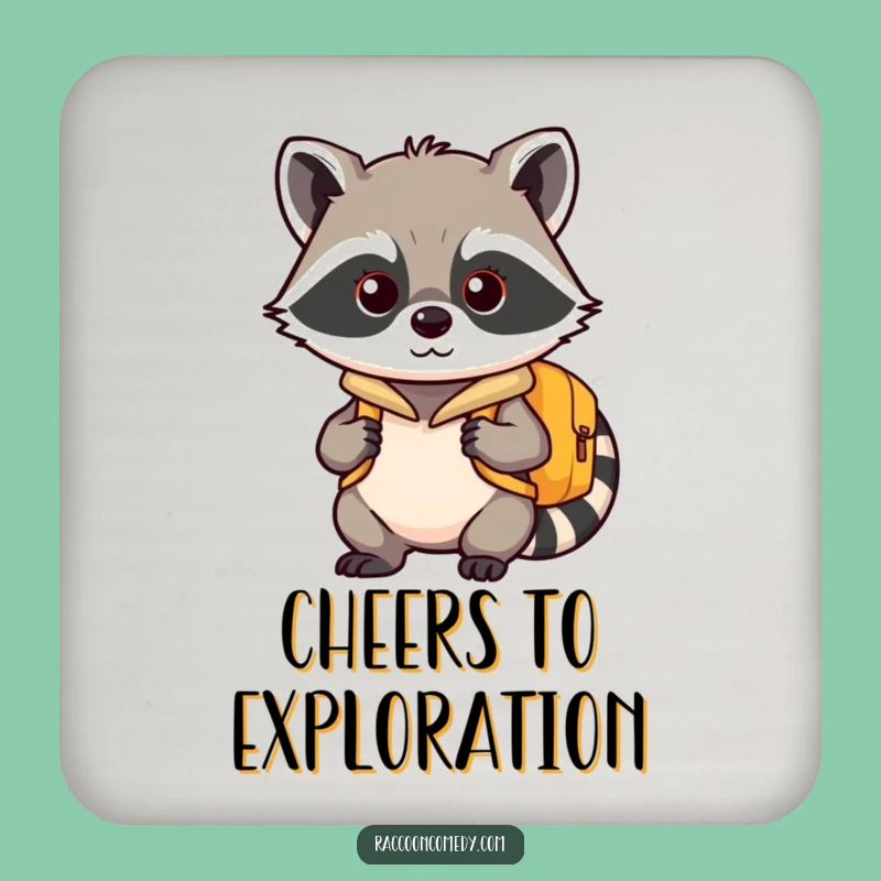 Funny Kawaii Raccoon Adventure Coaster - Protect Your Gear, Perfect Funny Gift