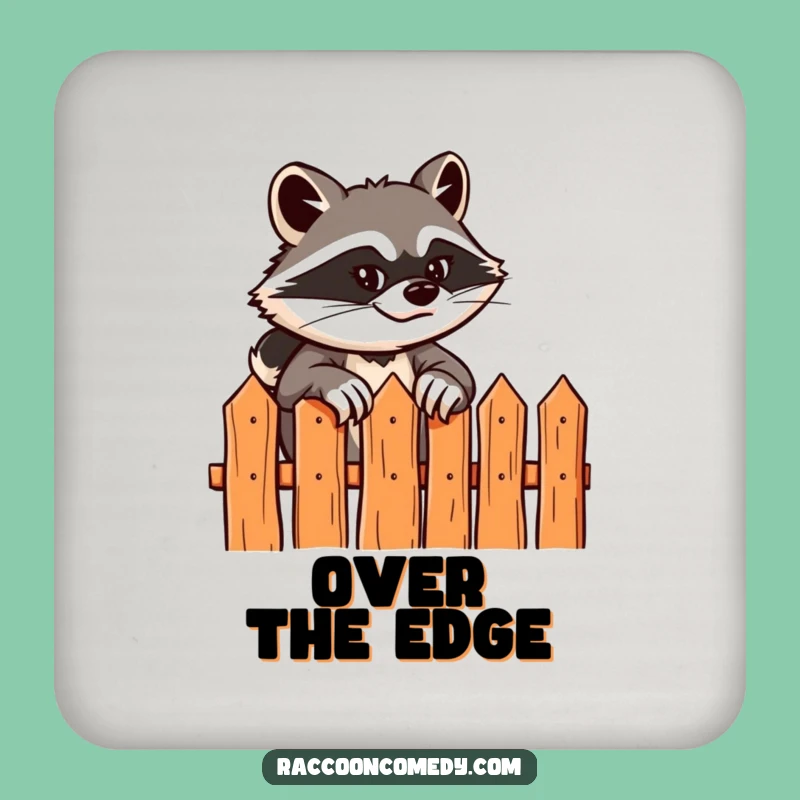 Funny Raccoon Coaster: Sly Scaler Protection, Protects Surfaces with Humor, Funny Gift
