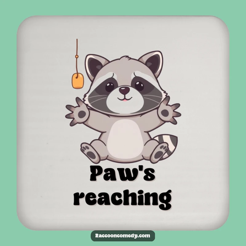 Funny Raccoon Drink Coaster: Trash Panda Protector for Your Surfaces