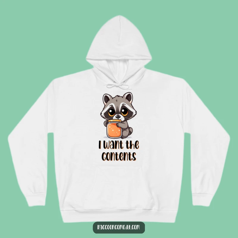 Cozy Funny Raccoon Jar Hoodie - Warm Determination Gift Apparel!