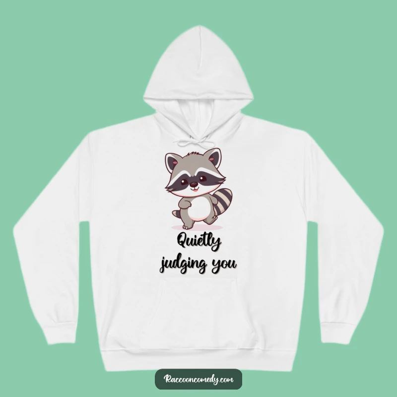 Funny Kawaii Raccoon Hoodie - Cozy Stealth Mode, Ultimate Funny Gift for Raccoon Lovers