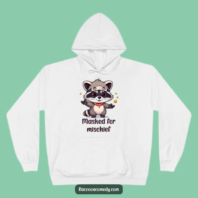 Funny Kawaii Raccoon Juggling Hoodie: Cozy & Cute Bandit Gift