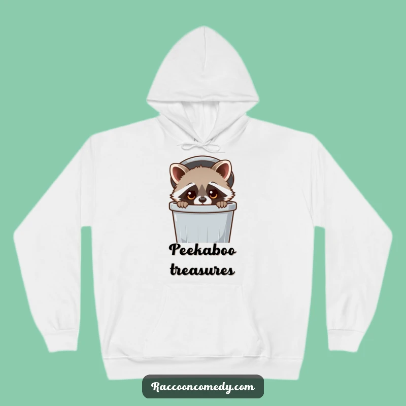 Funny Kawaii Raccoon Trash Can Hoodie: Cozy & Cute Mischief Gift