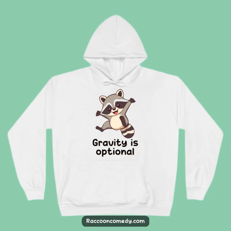 Funny Acrobatic Raccoon Hoodie: Cozy Up with Playful Energy