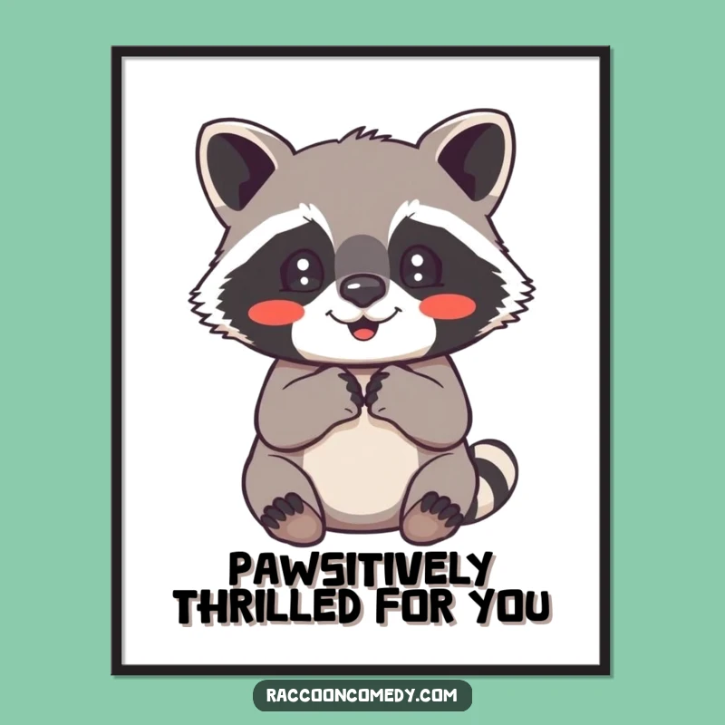 Free Printable Raccoon Wall Art: Delighted Paws for a Whimsical Home Decor