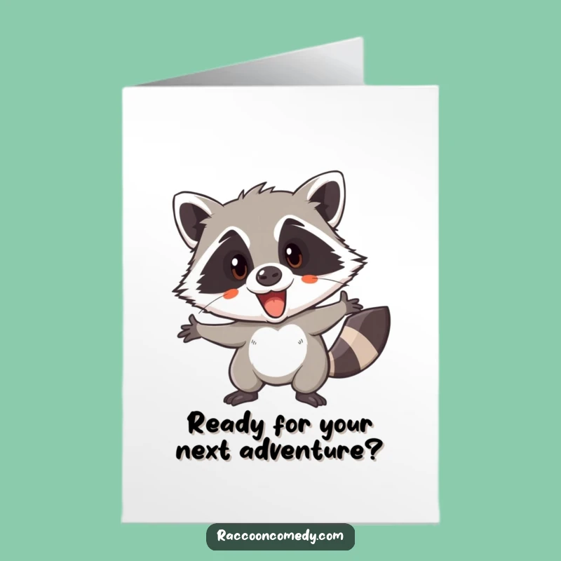 Free Printable Birthday Card: Sneaky Raccoon Adventure, Exciting DIY Birthday Gift!