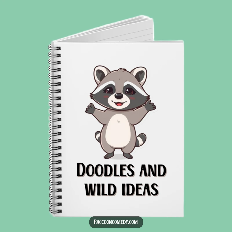 Funny Dancing Raccoon Notebook: Jot Down Your Celebrations