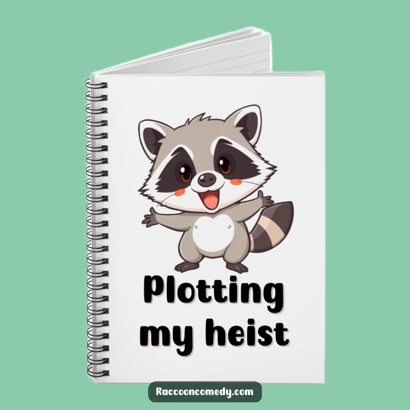 Funny Raccoon Adventure Journal: Document Your Secret Missions!