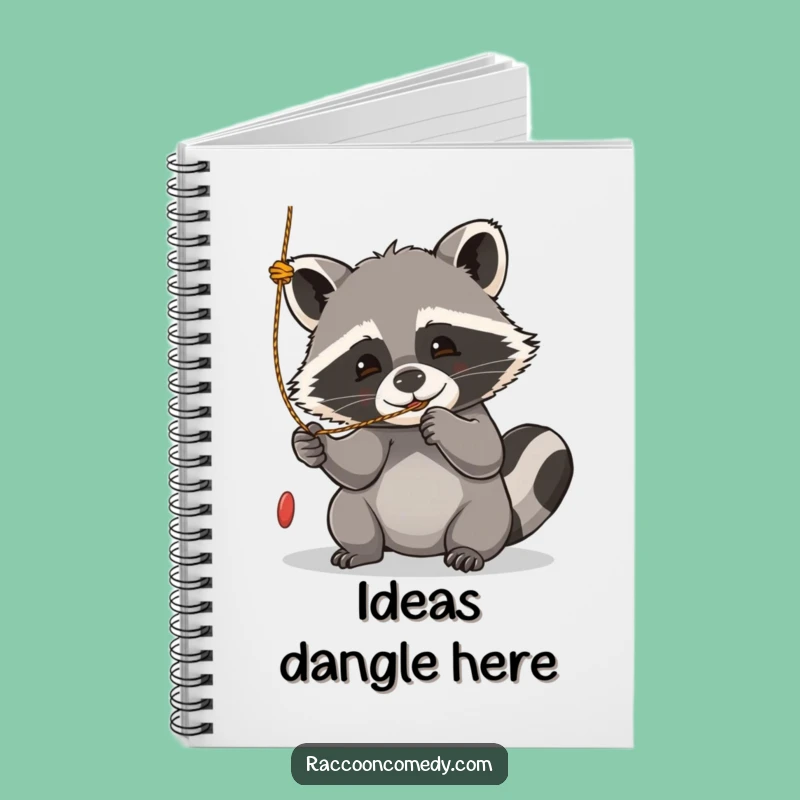 Funny Kawaii Raccoon Playful Notebook - Doodle & Dream, Perfect Funny Gift