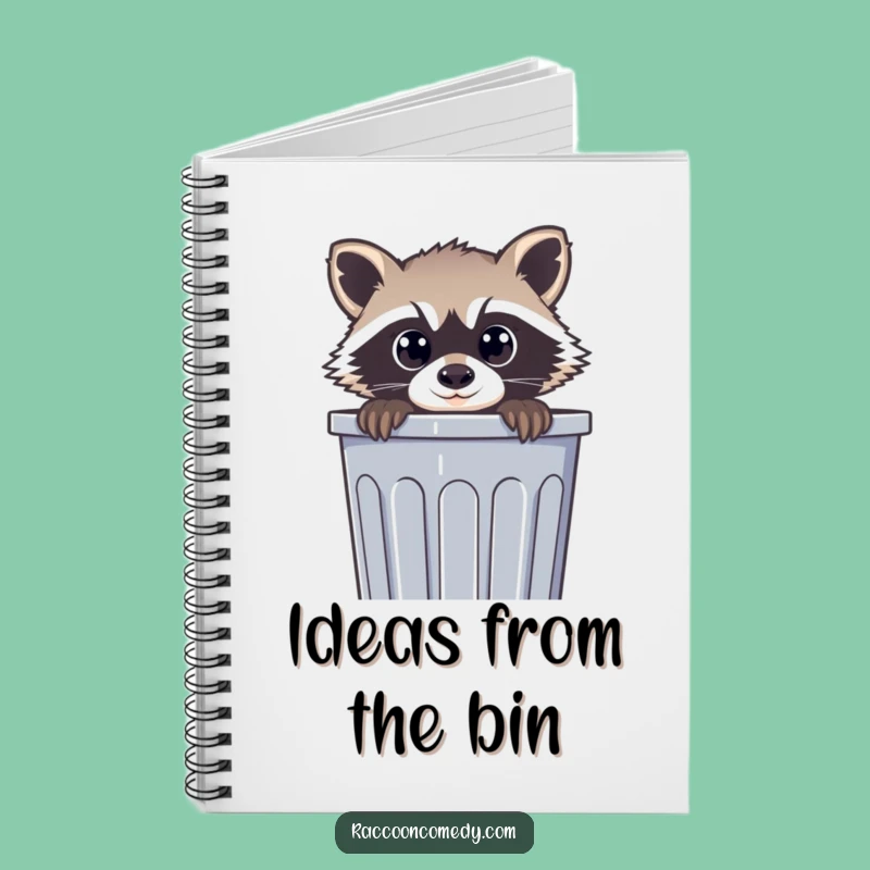 Funny Raccoon Notebook: Curious Trash Panda Cover, Perfect for Jotting Curious Thoughts, Funny Gift