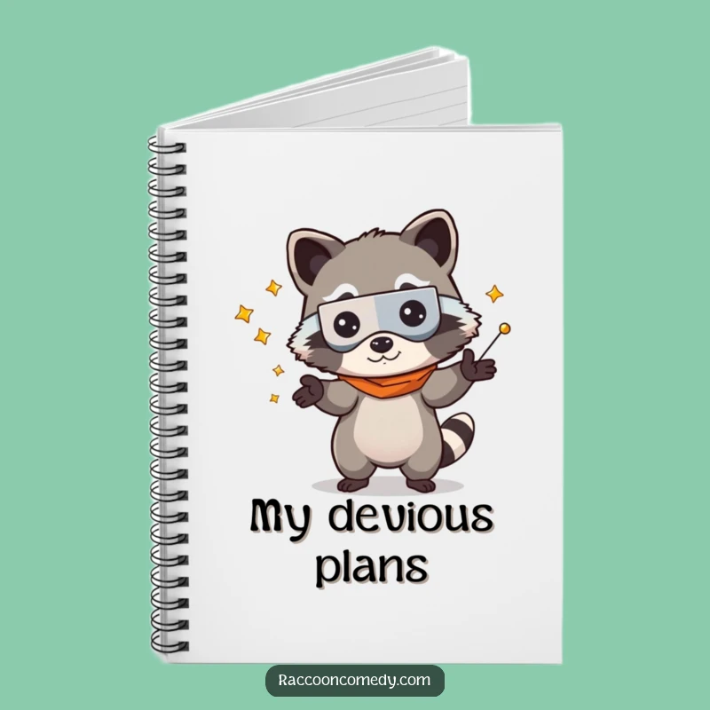 Funny Kawaii Raccoon Bandit Notebook: Jot Down Your Mischief with This Hilarious Stationery