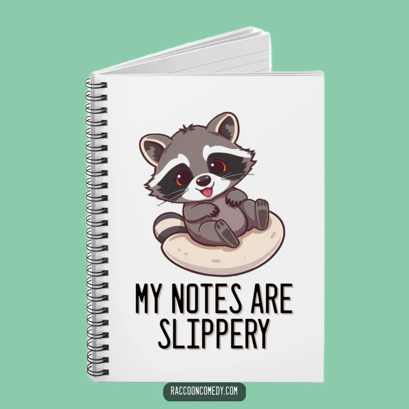 Funny Raccoon Sliding Notebook: Jot Down Fun, Hilarious Cover, Perfect Gift