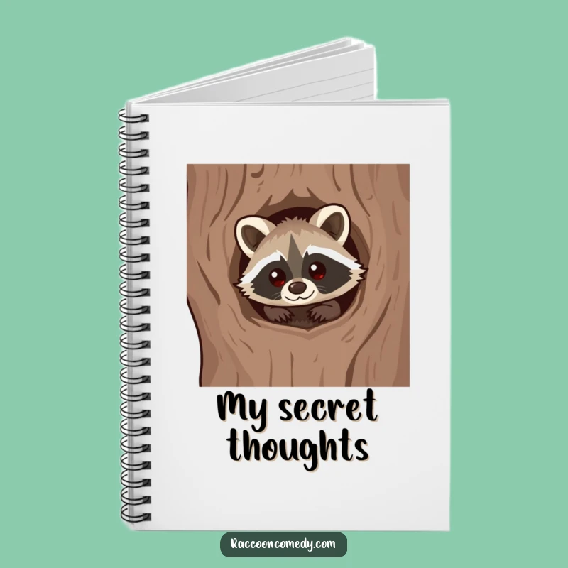 Funny Kawaii Raccoon Curious Notebook - Journal Your Discoveries Hilariously