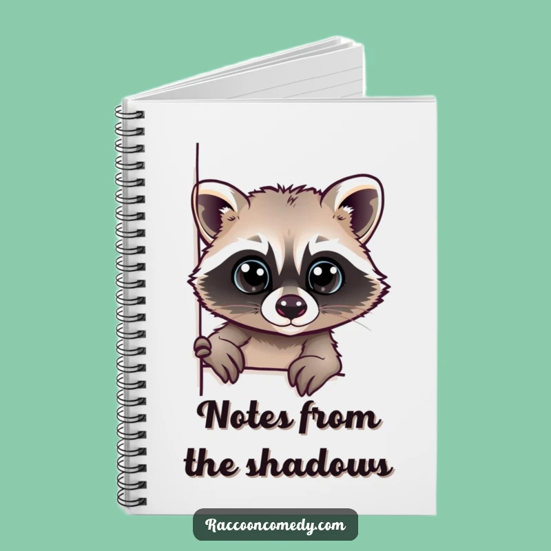 Funny Raccoon Peeking Notebook: Jot Down Your Curious Thoughts