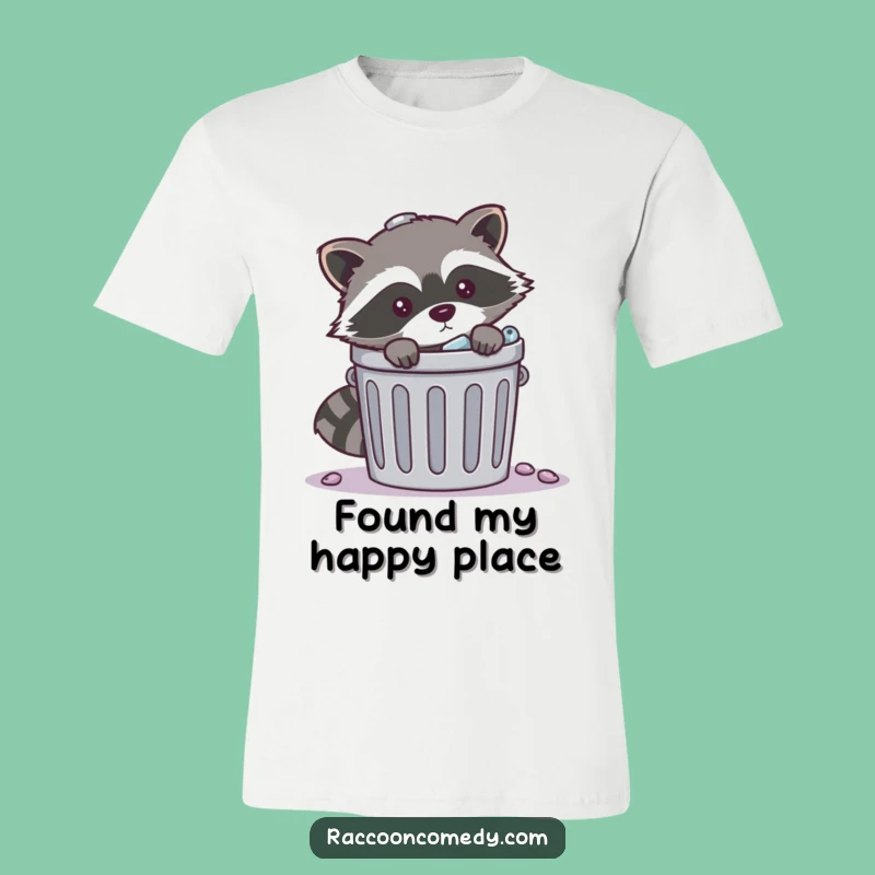Funny Mischievous Raccoon Trash T-Shirt: Wear Your Playful Side with Pride