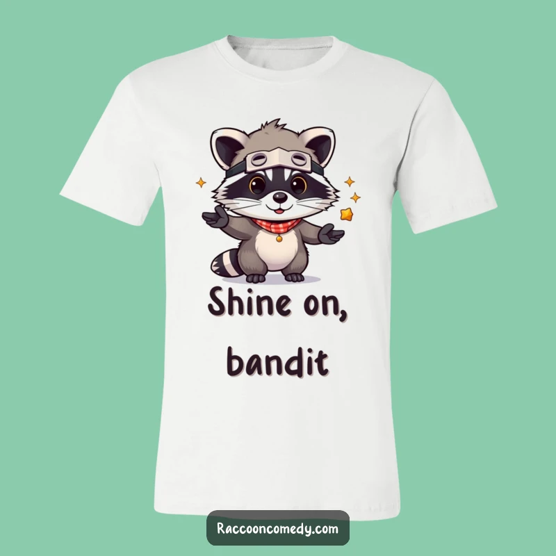Funny Kawaii Raccoon Bandit T-Shirt: Cute Juggling Apparel Gift