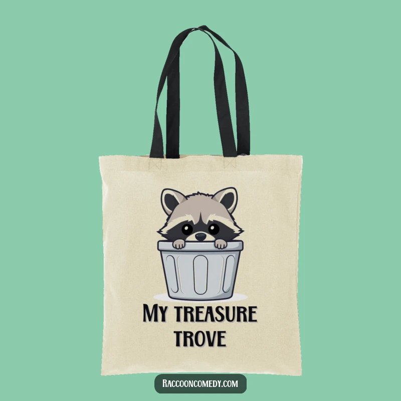 Funny Mischievous Raccoon Tote Bag, Carry Your Shenanigans with Hilarious Style