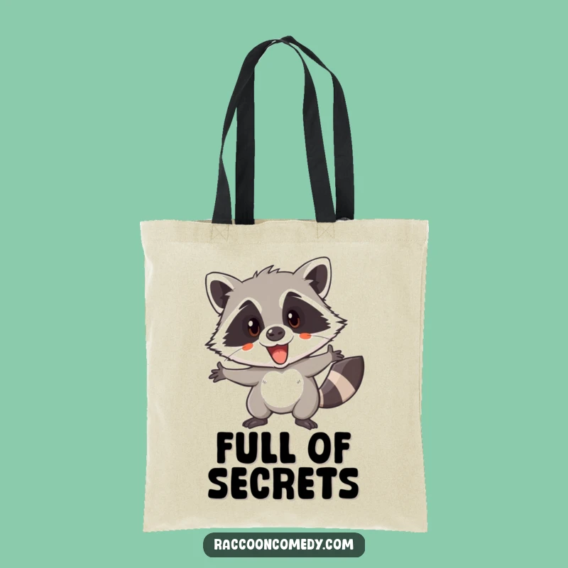 Funny Raccoon Mission Tote Bag: Carry Your Secrets in Style!